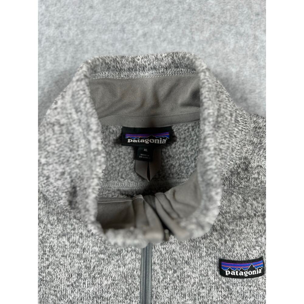 Patagonia Better Sweater Vest Women's XL Heather Gray Mock Neck Casual Full Zip - Picture 6 of 8